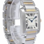 Cartier Tank Francaise Midsize 18k Yellow Gold/Steel Ladies Quartz Watch 2465