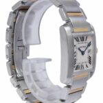 Cartier Tank Francaise Midsize 18k Yellow Gold/Steel Ladies Quartz Watch 2465