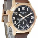 Patek Philippe 5524 Complications 18k Rose Gold Pilots Watch B/P '23 5524R