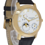 Patek Philippe Complications 18k Yellow Gold Power Reserve Moon Mens Watch 5055J