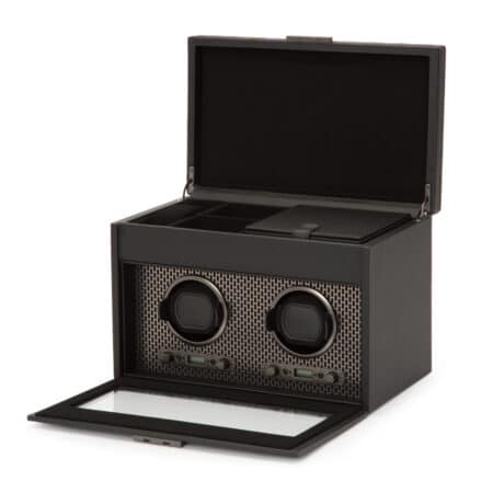 Axis Double Watch Winder with Storage