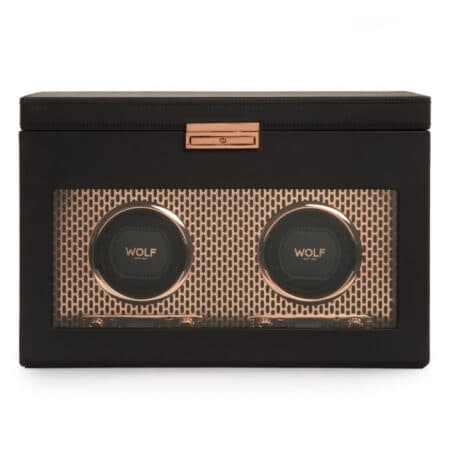 Axis Double Watch Winder with Storage