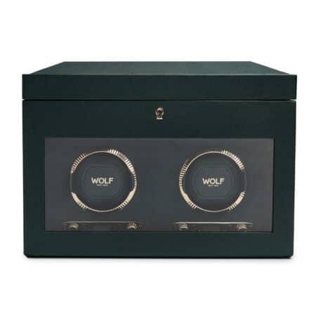 British Racing Double Watch Winder with Storage