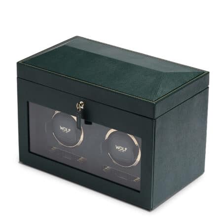 British Racing Double Watch Winder with Storage