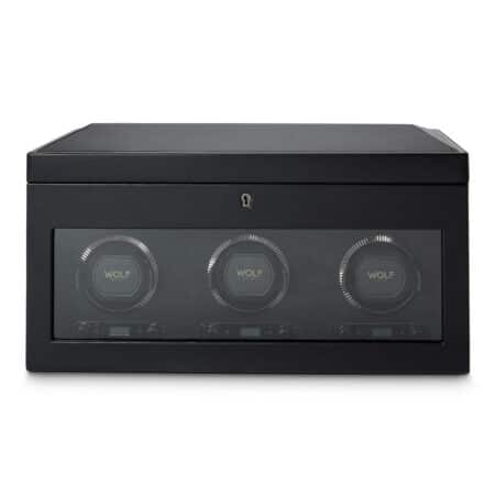 British Racing Triple Watch Winder with Storage