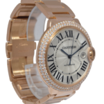 Cartier Ballon Bleu 42mm 18k Rose Gold Diamond Automatic Watch WE9008Z3 2999