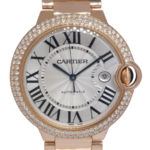 Cartier Ballon Bleu 42mm 18k Rose Gold Diamond Automatic Watch WE9008Z3 2999