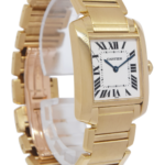 Cartier Tank Francaise Midsize 18k Yellow Gold Ladies Quartz Watch W50003N2 1821