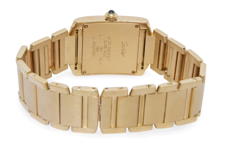 Cartier Tank Francaise Midsize 18k Yellow Gold Ladies Quartz Watch W50003N2 1821