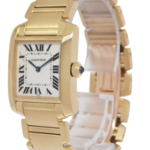 Cartier Tank Francaise Midsize 18k Yellow Gold Ladies Quartz Watch W50003N2 1821