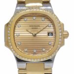 Patek Philippe Nautilus 18k Yellow Gold/Steel Diamond Ladies 27mm Watch 4700