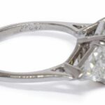 Cartier 3.40 ct Radiant-Cut Diamond Three-Stone Engagement Ring S. 6.5 +GIA