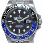 NOS Rolex GMT-Master II Steel Black/Blue Ceramic Jubilee Watch B/P '20 126710