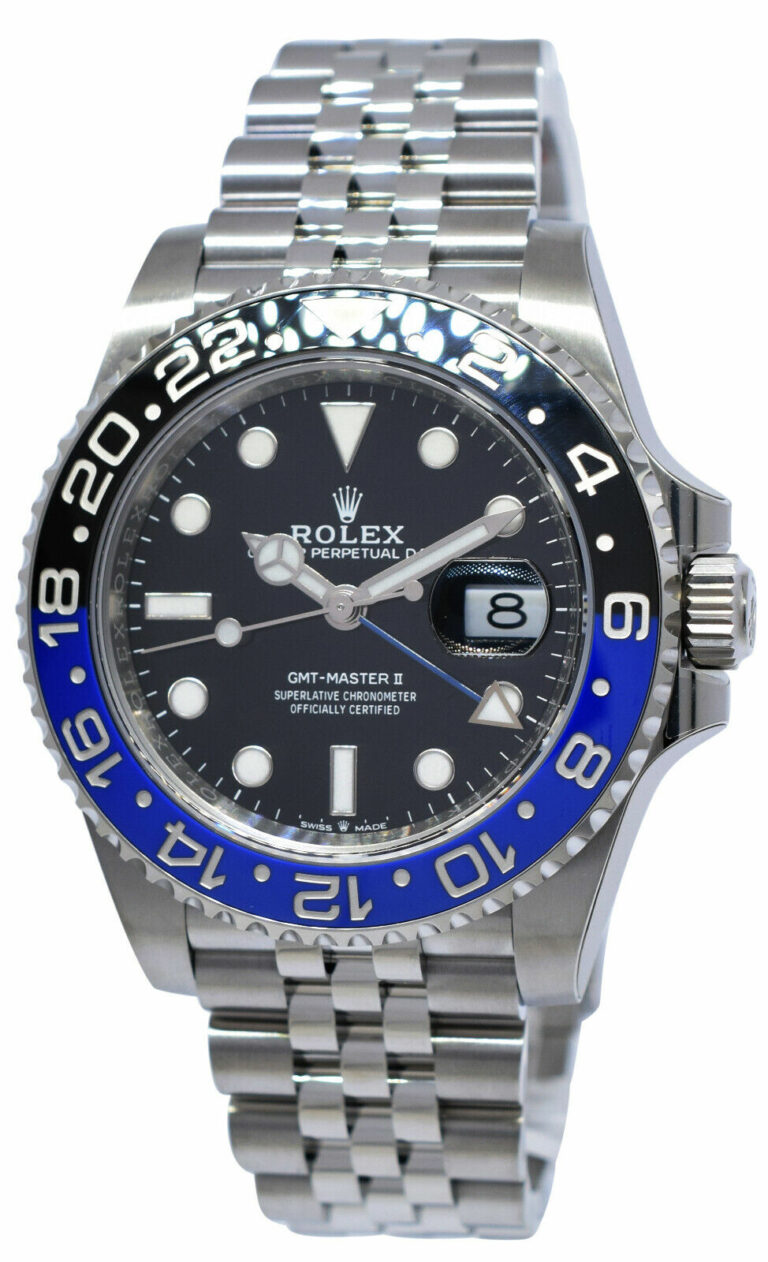 NOS Rolex GMT-Master II Steel Black/Blue Ceramic Jubilee Watch B/P '20 126710