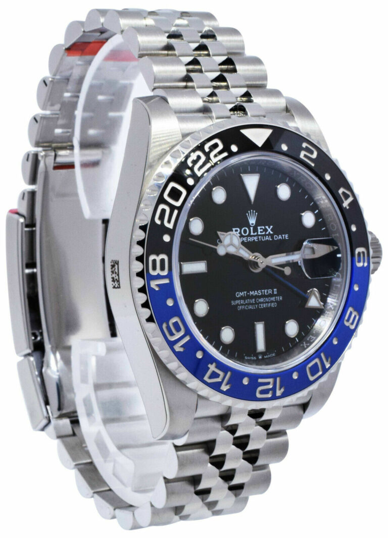 NOS Rolex GMT-Master II Steel Black/Blue Ceramic Jubilee Watch B/P '20 126710