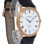 Patek Philippe 5119 Calatrava 18k Rose Gold White Dial Mens 36mm Watch 5119R