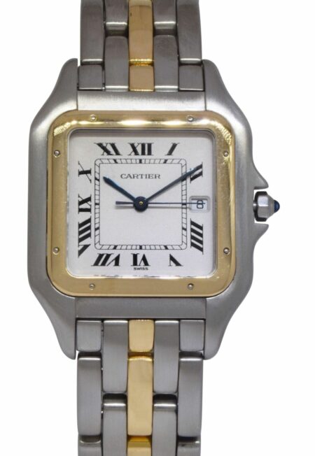 Cartier Panthere Large 1 Row 18k Yellow Gold/Steel Ladies 29mm Watch 187957