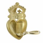 Kieselstein Cord Iconic Heart 
Crown 18k Yellow Gold Earrings 1987