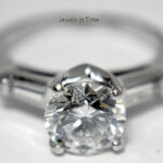 Ladies Diamond Ring 1.70 Carat Round Brilliant Platinum 4.5 GIA Certificate