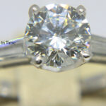 Ladies Diamond Ring 1.70 Carat Round Brilliant Platinum 4.5 GIA Certificate