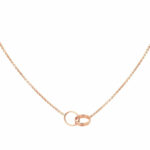 NEW Cartier Baby Love 18k Rose Gold Pendant Necklace Box/Papers B7212300