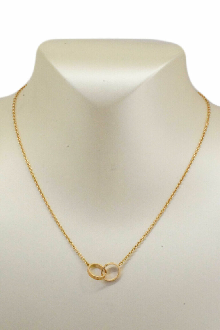 NEW Cartier Baby Love 18k Rose Gold Pendant Necklace Box/Papers B7212300