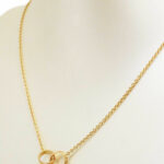 NEW Cartier Baby Love 18k Rose Gold Pendant Necklace Box/Papers B7212300