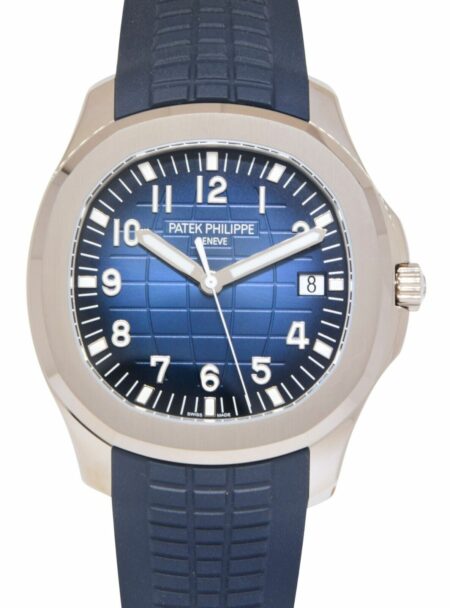 NEW Patek Aquanaut Blue 20th Anniversary 18k White Gold Watch Box/Papers 5168G