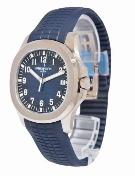 NEW Patek Aquanaut Blue 20th Anniversary 18k White Gold Watch Box/Papers 5168G