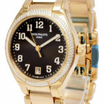 NEW Patek Philippe Twenty~4 18k RG Brown Dial Diamond Ladies Auto B/P 7300/1200R