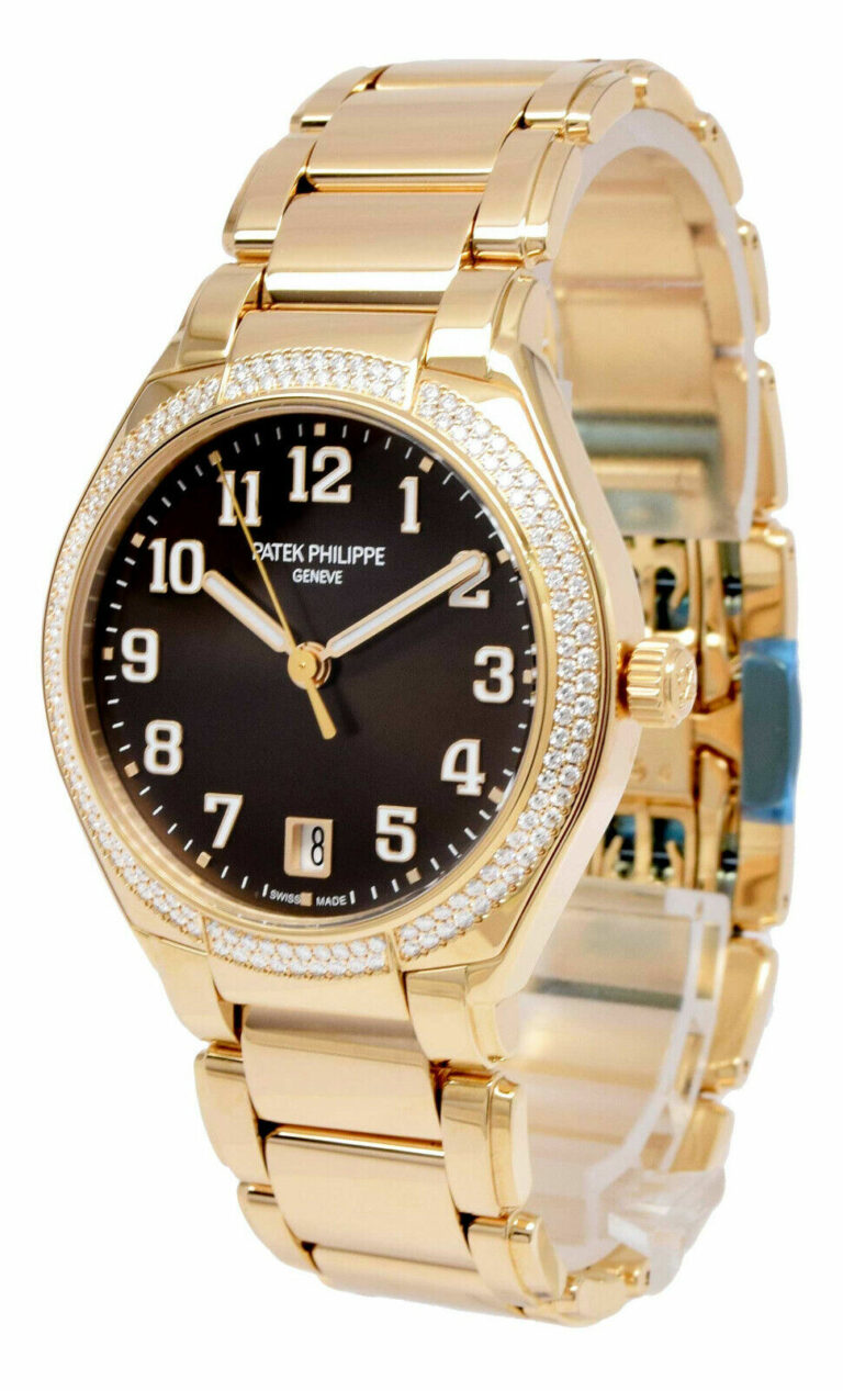 NEW Patek Philippe Twenty~4 18k RG Brown Dial Diamond Ladies Auto B/P 7300/1200R