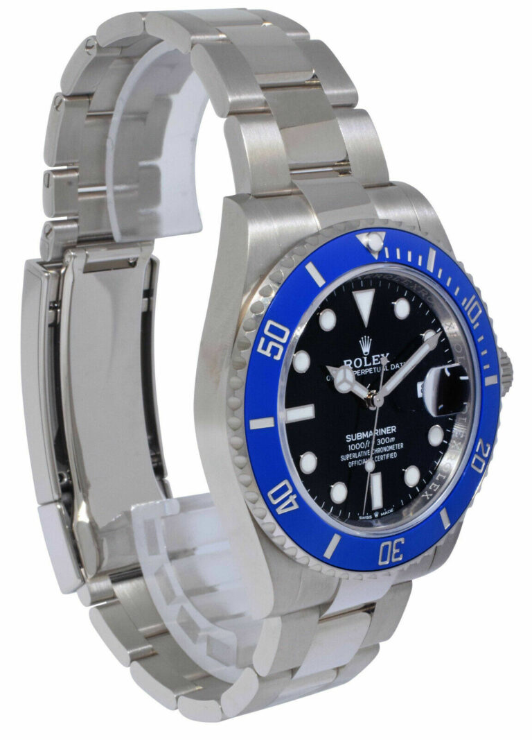 NEW Rolex "Smurf" Submariner 18K White Gold Blue Ceramic Watch '23 B/P 126619LB