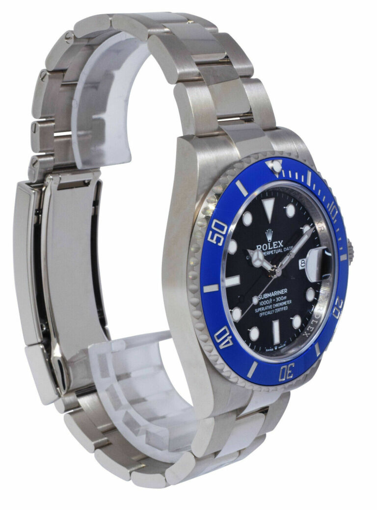 NEW Rolex "Smurf" Submariner 18K White Gold Blue Ceramic Watch '23 B/P 126619LB