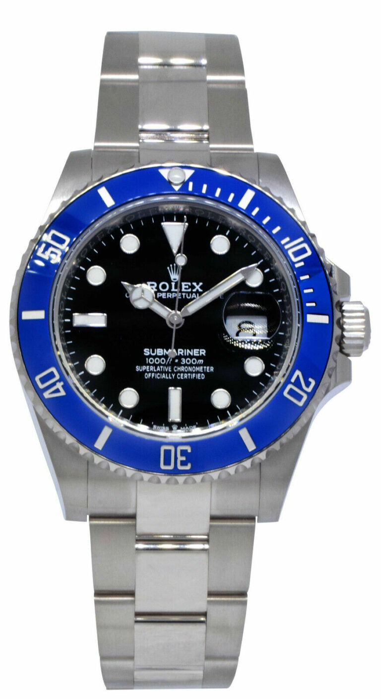 NEW Rolex "Smurf" Submariner 18K White Gold Blue Ceramic Watch '23 B/P 126619LB