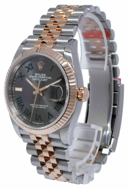 NEW Rolex Datejust 36 18k RG/Steel Wimbledon Gray Dial Watch '21 B/P 126231