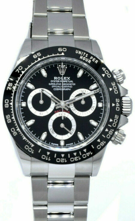 NEW Rolex Daytona Chronograph Steel 
Ceramic Watch Black B/P '22 116500