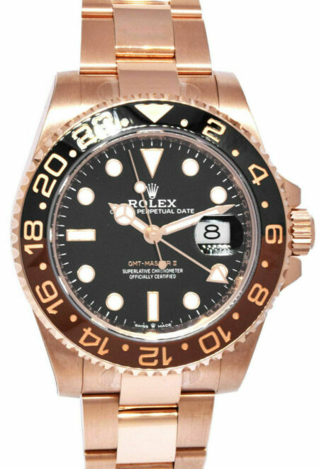 NEW Rolex GMT-Master II 18k Everose Gold "Root Beer" Ceramic Bezel '20 126715