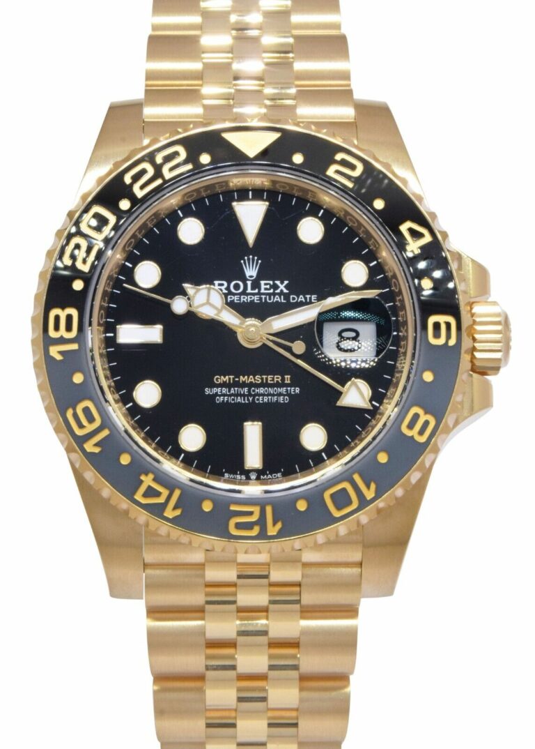 NEW Rolex GMT-Master II 18k Yellow Gold 
Ceramic 40mm Jubilee Watch '24 126718