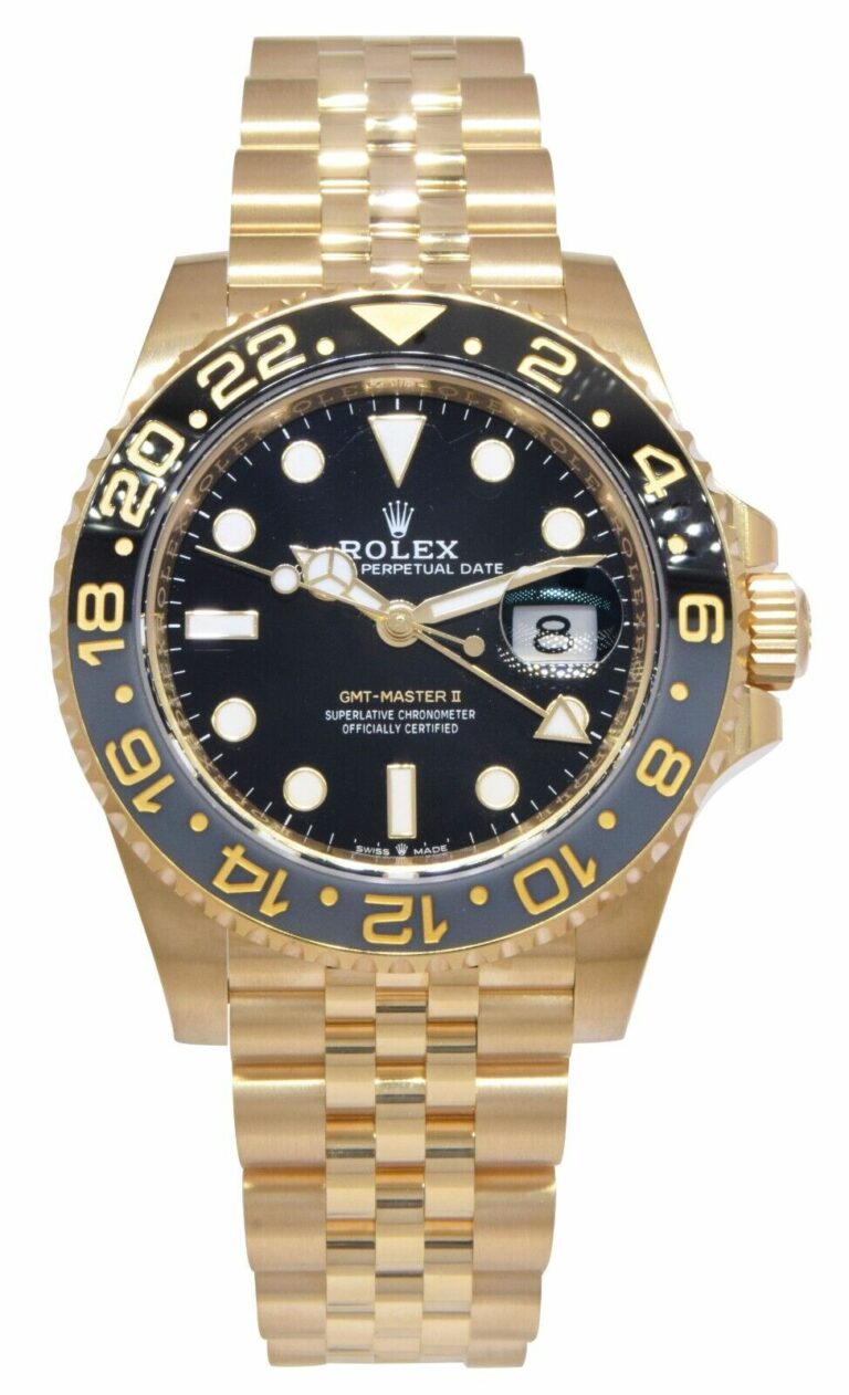 NEW Rolex GMT-Master II 18k Yellow Gold 
Ceramic 40mm Jubilee Watch '24 126718