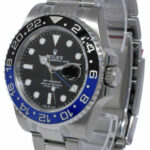 NEW Rolex GMT-Master II Black/Blue Mens Ceramic Oyster Steel B/P '22 126710