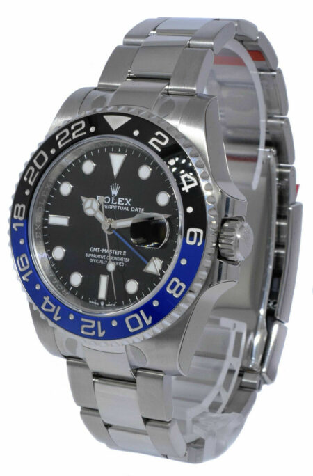 NEW Rolex GMT-Master II Black/Blue Mens Ceramic Oyster Steel B/P '22 126710