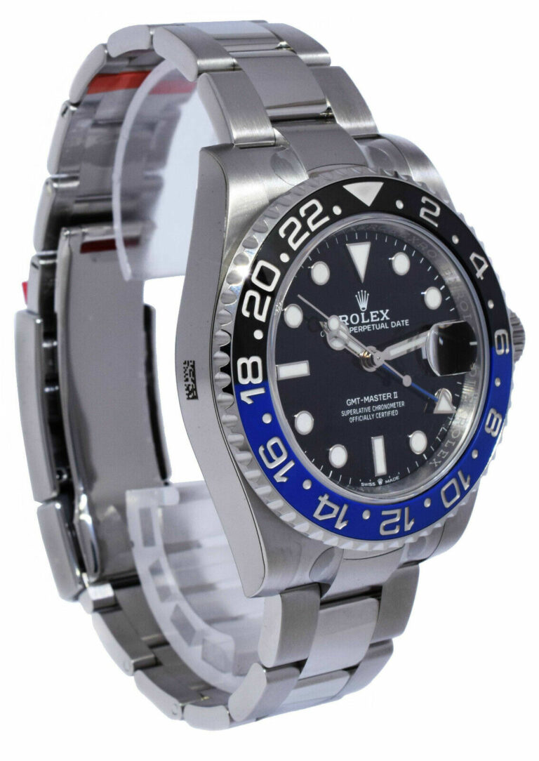 NEW Rolex GMT-Master II Black/Blue Mens Ceramic Oyster Steel B/P '22 126710