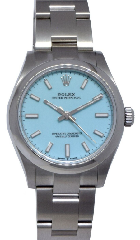 NEW Rolex Oyster Perpetual 31 Steel Blue Dial Mens Watch Box/Papers '20 277200