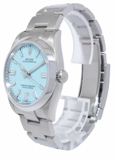 NEW Rolex Oyster Perpetual 36 Steel Turquoise Dial Watch B/P '22 126000