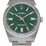 NEW Rolex Oyster Perpetual 41 Steel Green Dial Mens Watch Box/Papers '21 124300