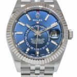 NEW Rolex Sky-Dweller 18k WG/Steel Blue Dial 42mm Jubilee Watch B/P '23 336934