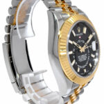 NEW Rolex Sky-Dweller Black Dial 18k YG /Steel Jubilee 42mm Watch B/P '23 326933