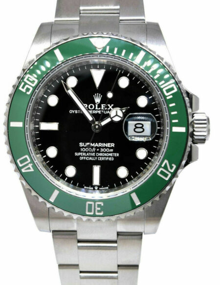 NEW Rolex Submariner Date "KERMIT" Steel Mens Oyster 41mm Watch B/P '22 126610