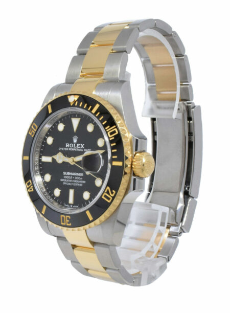 NEW Rolex Submariner Date 18k Gold Steel Ceramic Black 41mm Watch B/P '23 126613