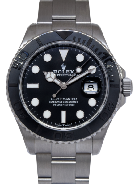 NEW Rolex Yacht-Master 42 RLX Titanium Intense Black Dial Watch B/P '24 226627